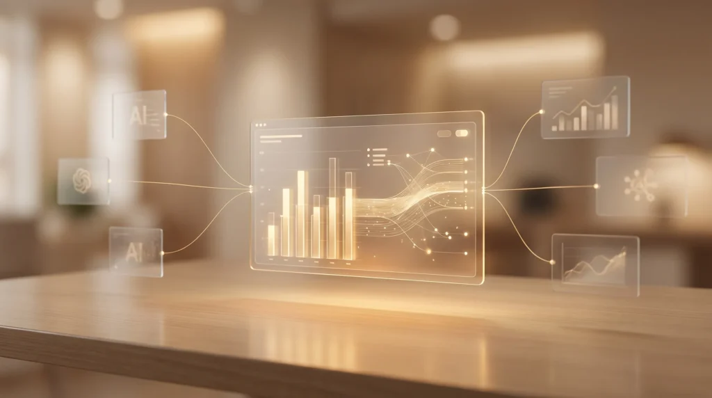 AI arama görünürlüğü ölçümleme dashboard